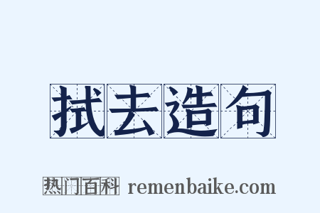 拭去造句是什么意思的图片